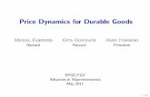 Price Dynamics for Durable Goods - Harvard University