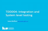 TDDD04: Integration and System level testing