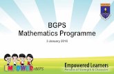 BGPS Mathematics Programme - Ministry of Education