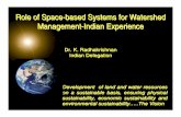 Role of Space-based Systems for Watershed Management ...