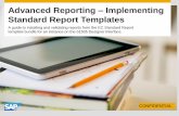 Advanced Reporting Implementing Standard Report Templates