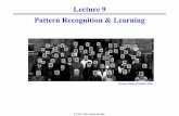 Lecture 9 Pattern Recognition & Learning