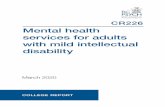 Mental health services for adults with mild intellectual ...