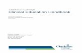 Clarkson College Clinical Education Handbook