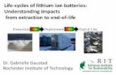 Life-cycles of lithium ion batteries ... - naefrontiers