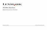 X54x Series Maintenance Guide - Lexmark