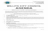 WILLITS CITY COUNCIL AGENDA