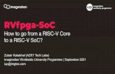 How to go from a RISC-V Core RVfpga-SoC to a RISC-V SoC?