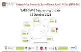 SARS-CoV-2 Sequencing Update 15 October 2021