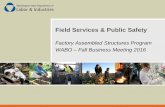 Factory Assembled Structures Program WABO Fall Business ...