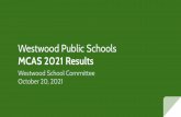 Westwood Public Schools MCAS Results 2021