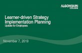 Learner-driven Strategy Implementation Planning