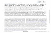 BRIEF DEFINITIVE REPORT Auto-antibodies to type I IFNs can ...
