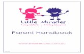 Parent Handbook - Little Miracles