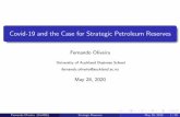 Covid-19 and the Case for Strategic Petroleum Reserves