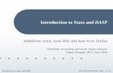 Introduction to Stata and DASP