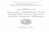 Improving Mobilehome Parks through Education ... - California
