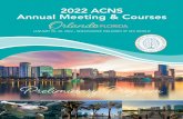 2022 ACNS Annual Meeting & Courses Orlando