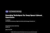 Emerging Techniques for Deep Space Cubesat Operations