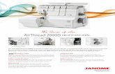 Janome Airthread 2000D Professional Product Document