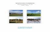 Warsash Common Management Plan 2020 - 2025 - Fareham