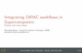 Integrating DIRAC work ows in Supercomputers
