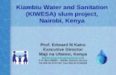 Kiambiu Water and Sanitation slum project, Nairobi, Kenya