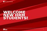 WELCOME NEW HRM STUDENTS! - Stony Brook University