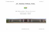 Bi-Monthly News Letter - St. Thomas College, Palai