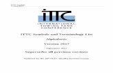 ITTC Symbols and Terminology List Alphabetic Version 2017 ...