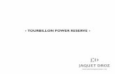 TOURBILLON POWER RESERVE - Jaquet Droz