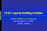 CEOS Capacity Building Activities