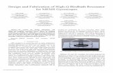 Design and fabrication of high-Q birdbath resonator for ...