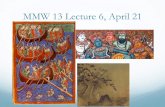 MMW 13 Lecture 6, April 21 - Eleanor Roosevelt College
