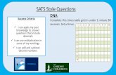 SATS Style Questions