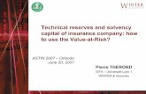 Technical reserves and solvency capital of insurance ...