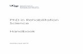 PhD in Rehabilitation Science Handbook