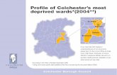 Profile of Colchester’s most deprived wards*(2004**)