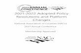 2021-2022 Adopted Policy Resolutions and Platform Changes