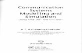 Communication Systems Modelling and Simulation