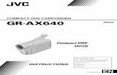 COMPACT VHS CAMCORDER GR-AX640 ENGLISH - JVC