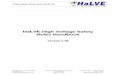 HaLVE High Voltage Safety Rules Handbook