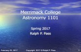 Merrimack College Astronomy 1101