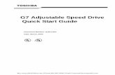 Toshiba G7 Adjustable Speed Drive Quick Start Guide