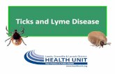 Ticks and Lyme Disease - Health Unit