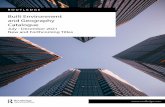 Built Environment and Geography Catalogue