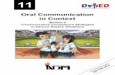 Oral Communication in Context – Grade 11/12 First Edition ...