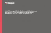 10 Things U.S. Criminal Defense Lawyers Should Know About ...