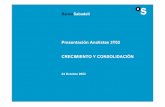 Presentación Analistas 3T02 CRECIMIENTO Y CONSOLIDACIÓN
