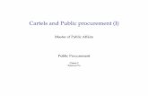 Cartels and Public procurement (I)